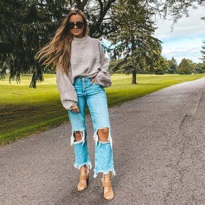 FP Movement Maggie Mid Rise Straight Jeans